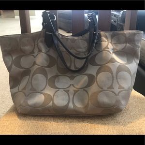Coach Sateen Signature Tote